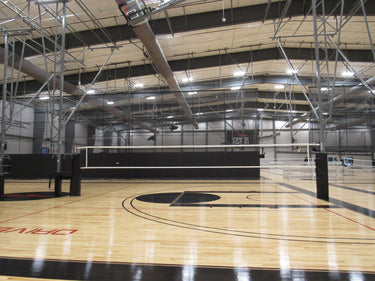 Skymaster® One-Court Volleyball System with Padded Referee Stand